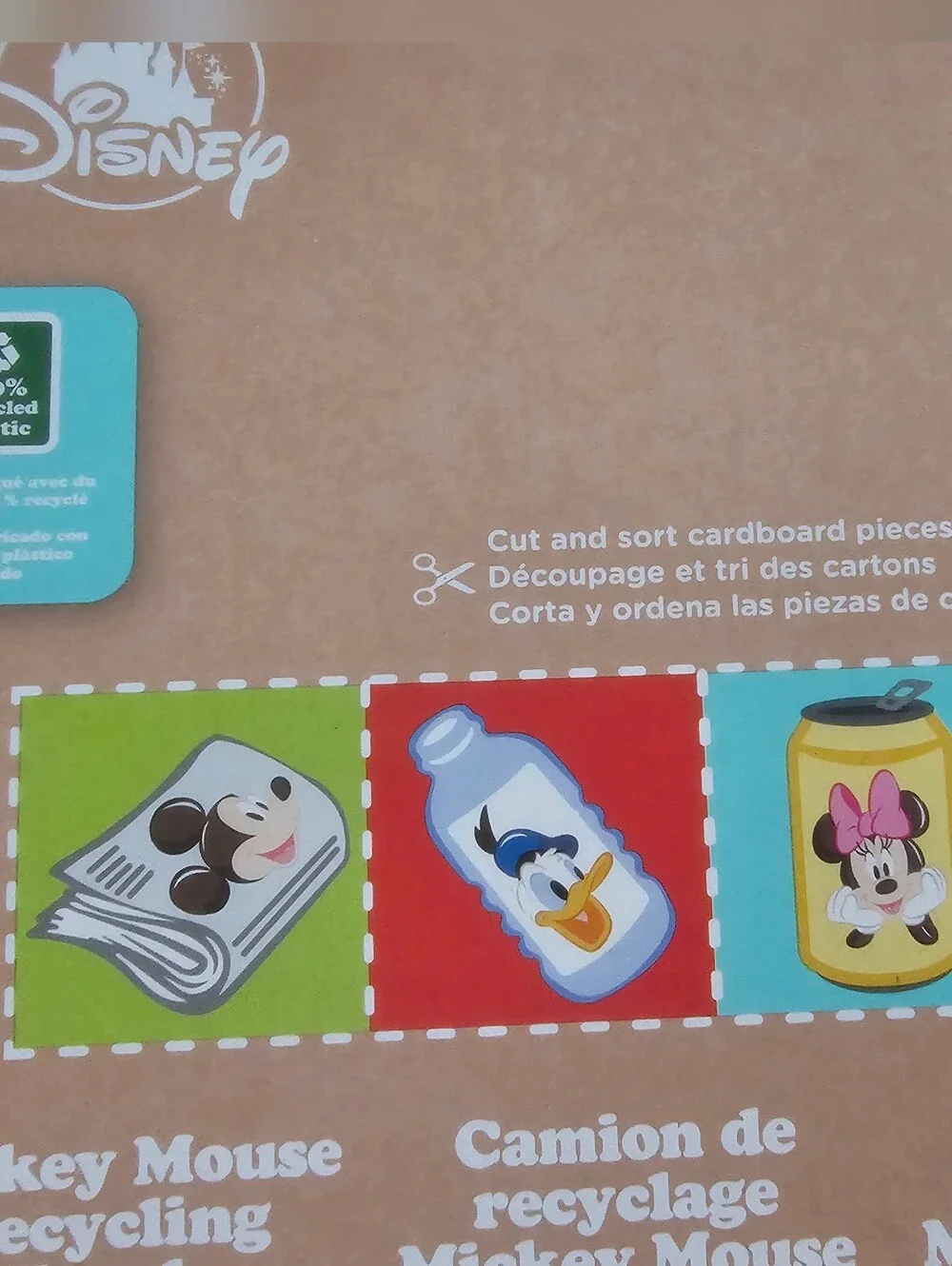 Disney Parks Mickey Mouse Recycling Truck Green Toys NIB Eco Toy Exclusive Kids